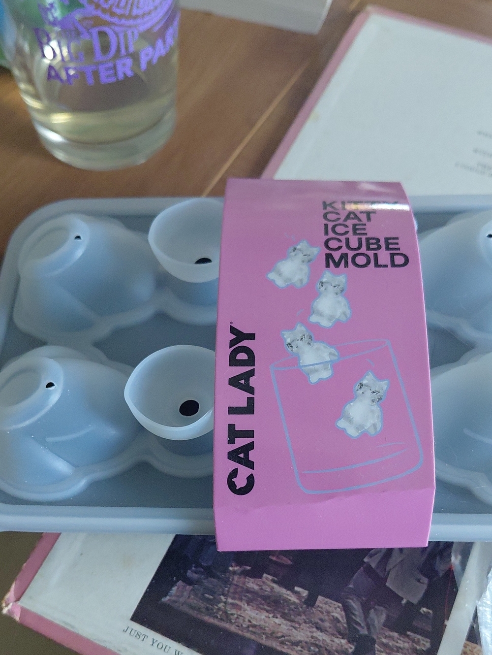 Cat Lady Silicone Ice Cube Mold - Pink